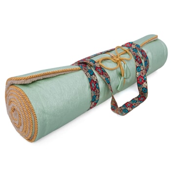 Holistic Silk Yoga Rug Mat - Jade